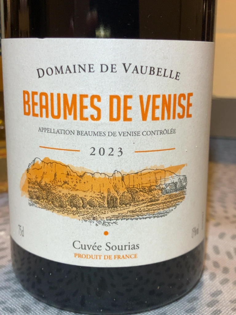 Étiquette de Cuvée Sourias, Domaine de Vaubelle