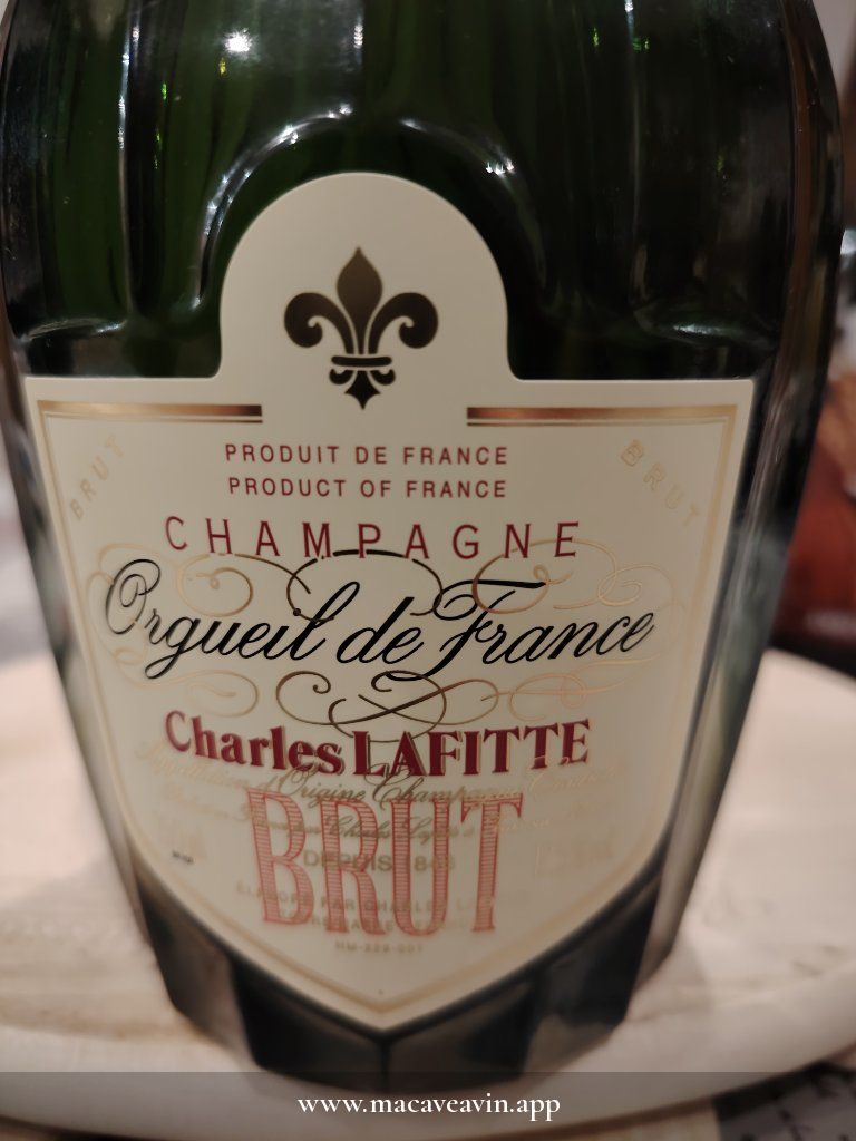 Étiquette de Orgueil de France Brut, Charles Lafitte
