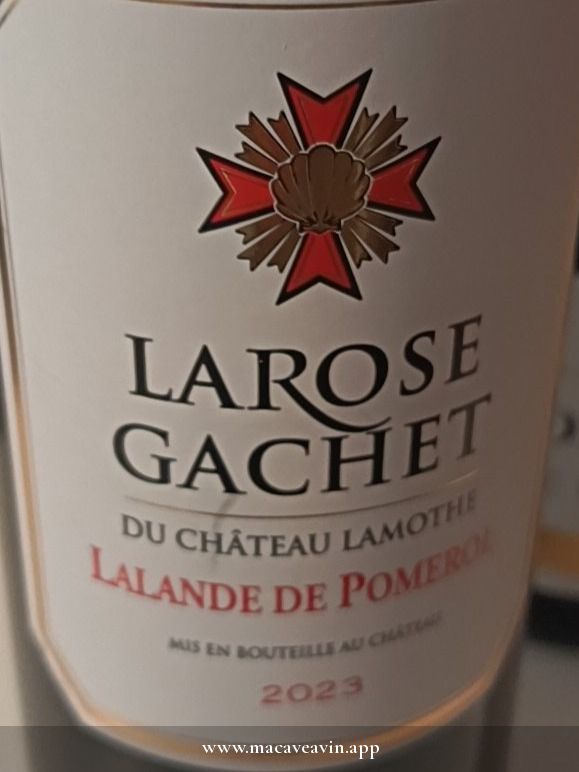Étiquette de Larose Gachet, Château Lamothe