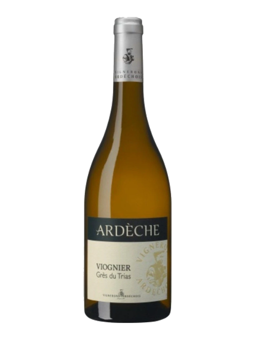 Étiquette de Viognier Grès du Trias, Vignerons Ardéchois