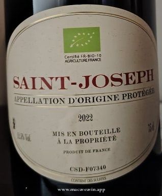 Étiquette de Saint-Joseph, Cave Saint-Désirat