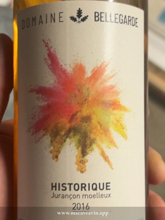 Étiquette de Historique, Domaine Bellegarde