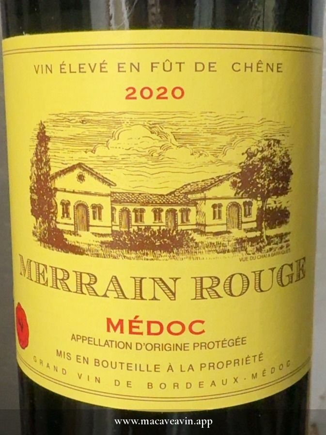 Étiquette de Merrain Rouge, Producta vignobles