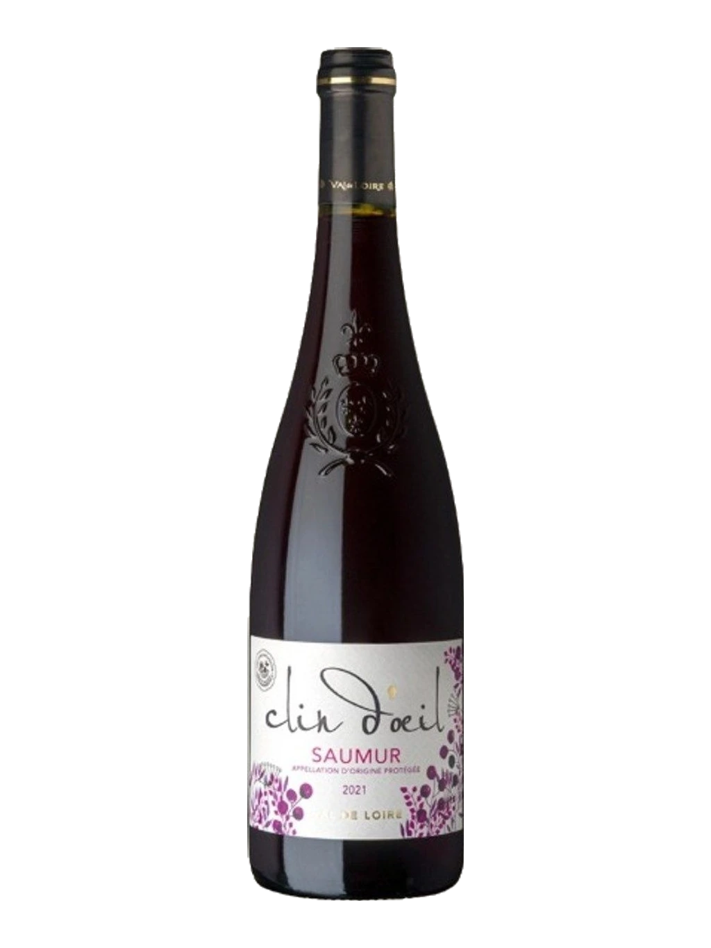Étiquette de Clin d'Oeil Saumur Rouge, Cave Robert et Marcel