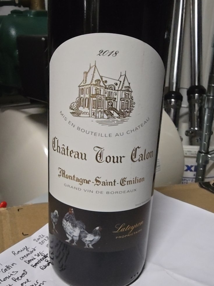 Étiquette de Château Tour Calon, Château Tour Calon