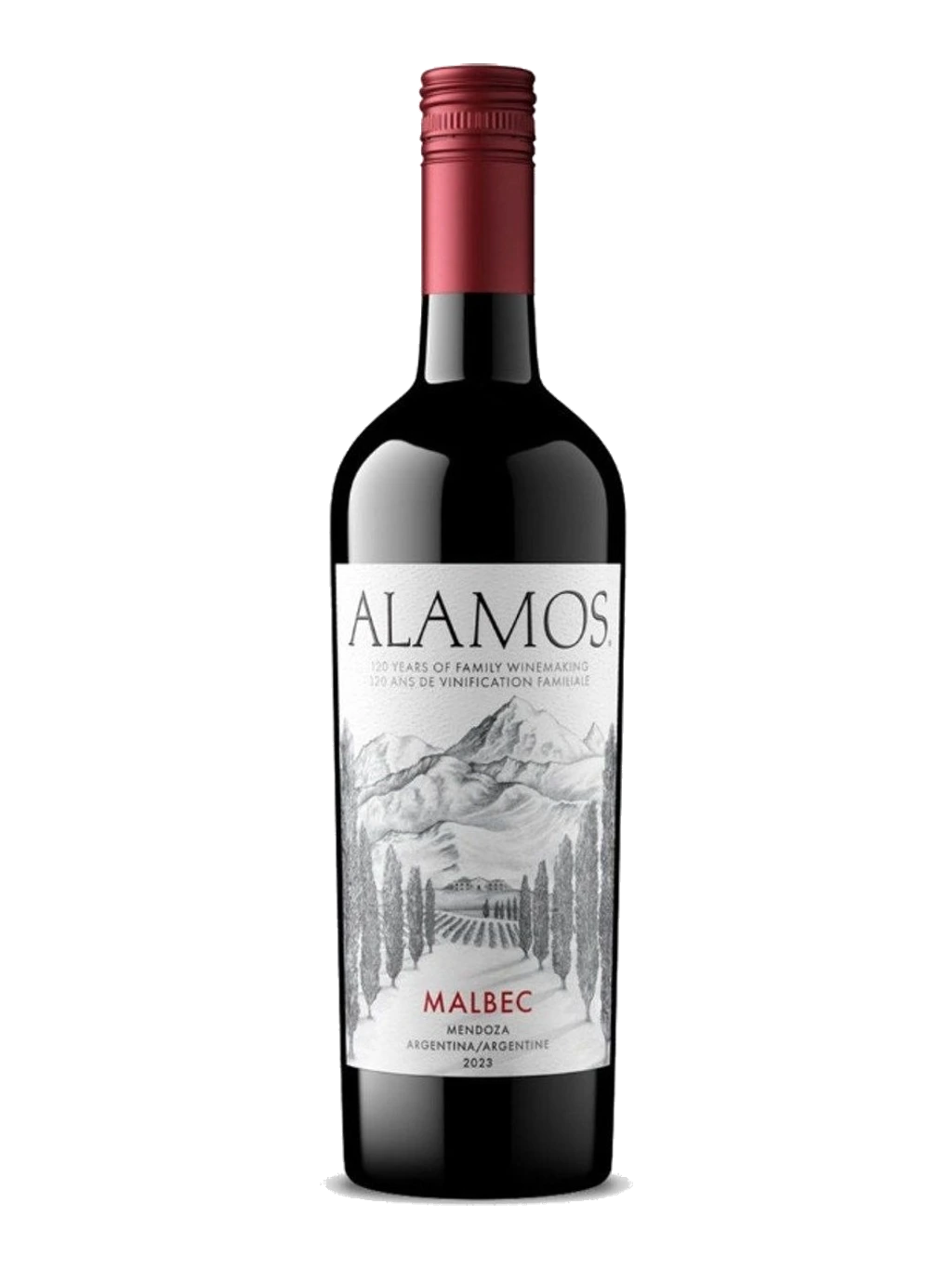 Étiquette de Alamos Malbec, Alamos