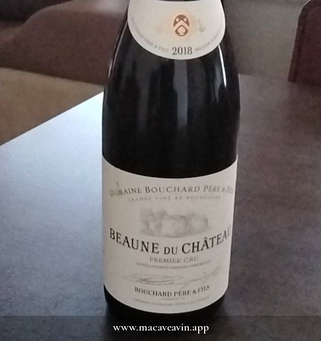 Étiquette de Beaune du Château Premier Cru Rouge, Bouchard Père & Fils