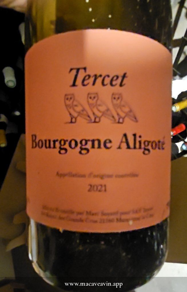 Étiquette de Bourgogne Aligoté, Tercet