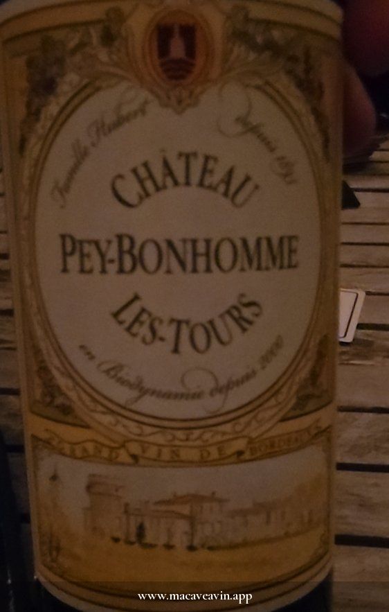 Étiquette de Château Pey-Bonhomme, Château Pey-Bonhomme