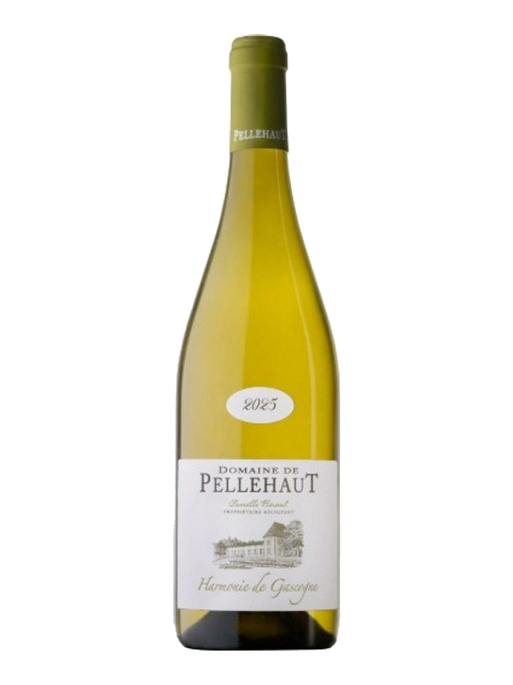 Étiquette de Blanc de Pressée, Domaine de Pellehaut