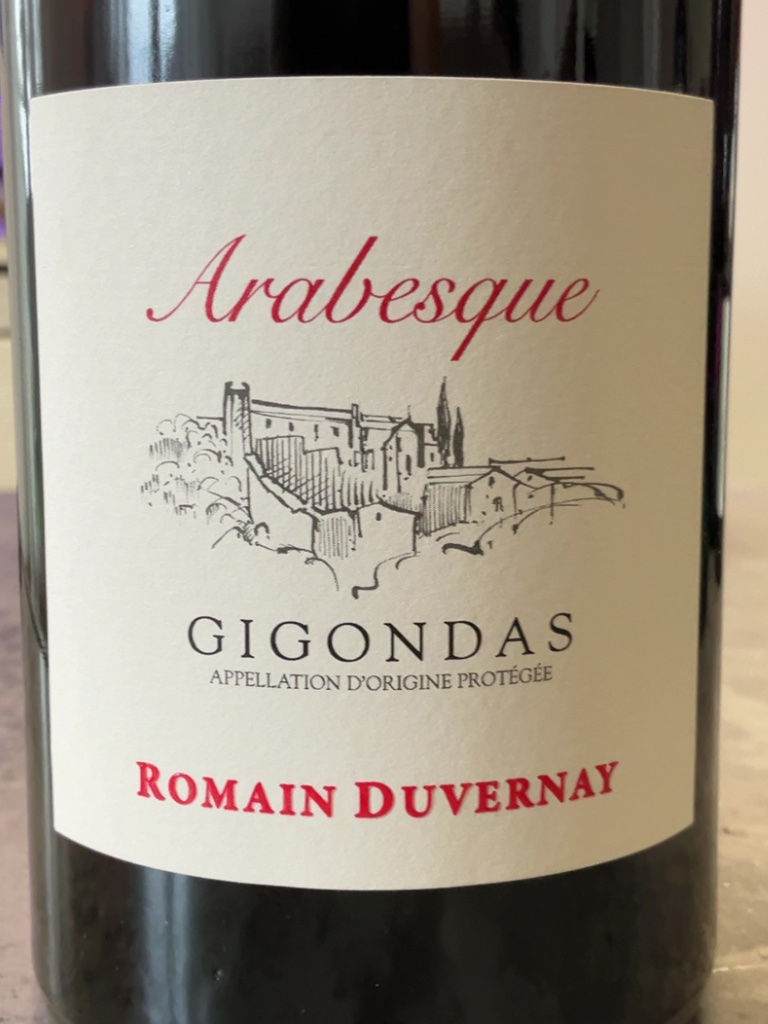 Étiquette de Arabesque, Romain Duvernay