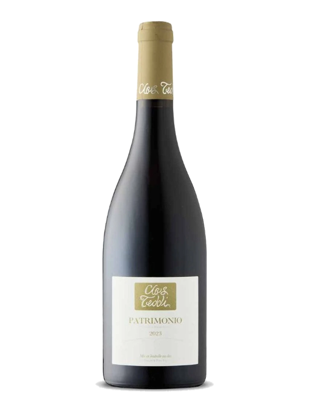 Étiquette de Patrimonio Rouge, Clos Teddi