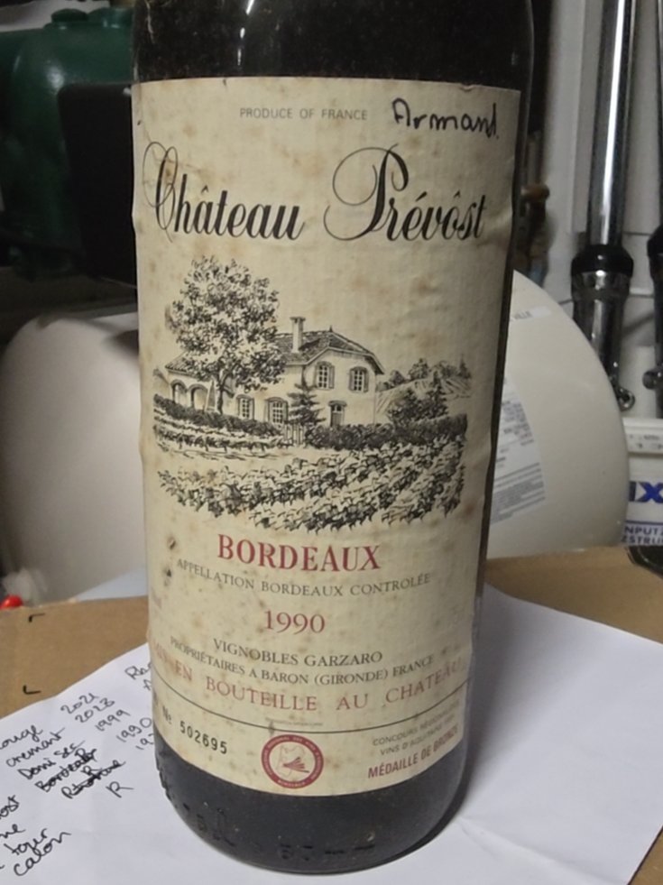 Étiquette de Château Prévost, Vignobles Garzaro