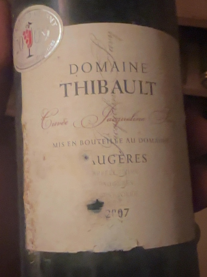 Étiquette de Cuvée Thibault, Château des Adouzes