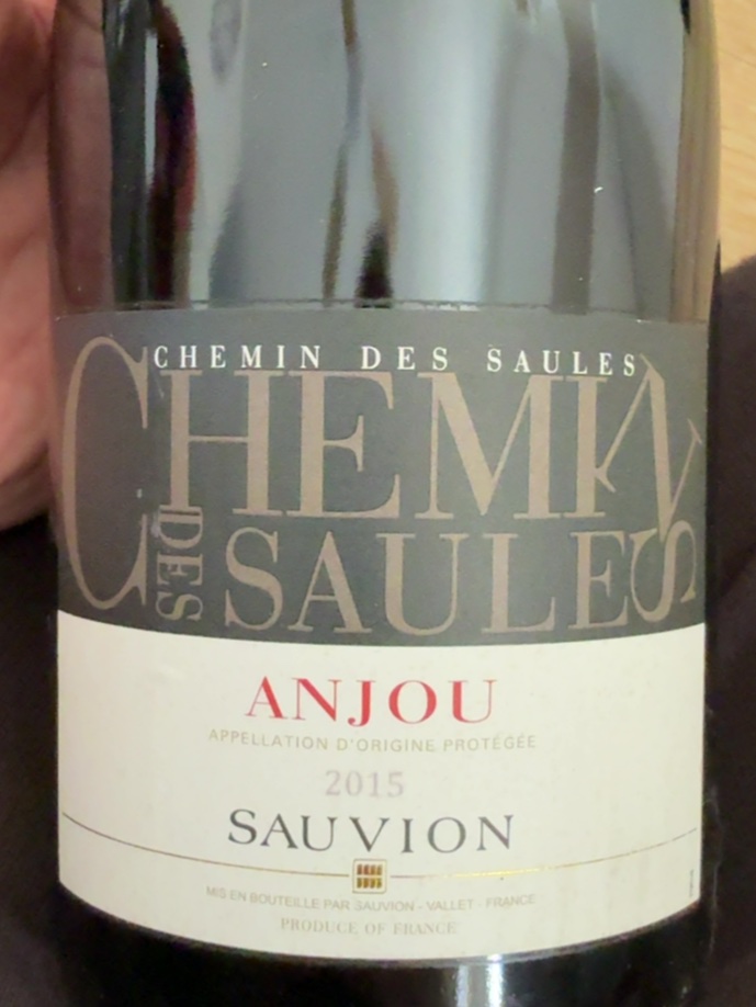 Étiquette de Chemin des Saules, Sauvion