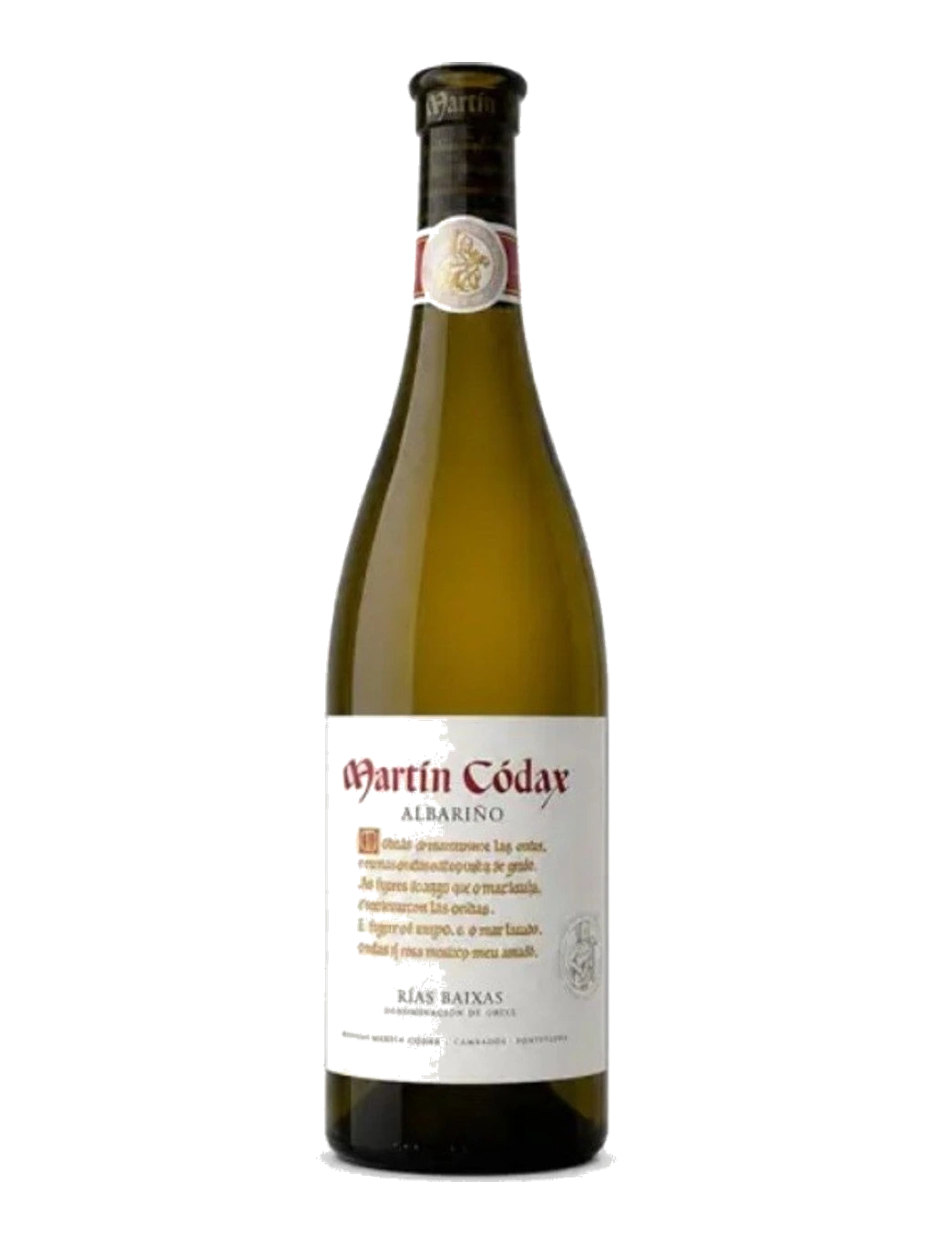 Étiquette de Albariño Martín Códax, Bodegas Martín Códax
