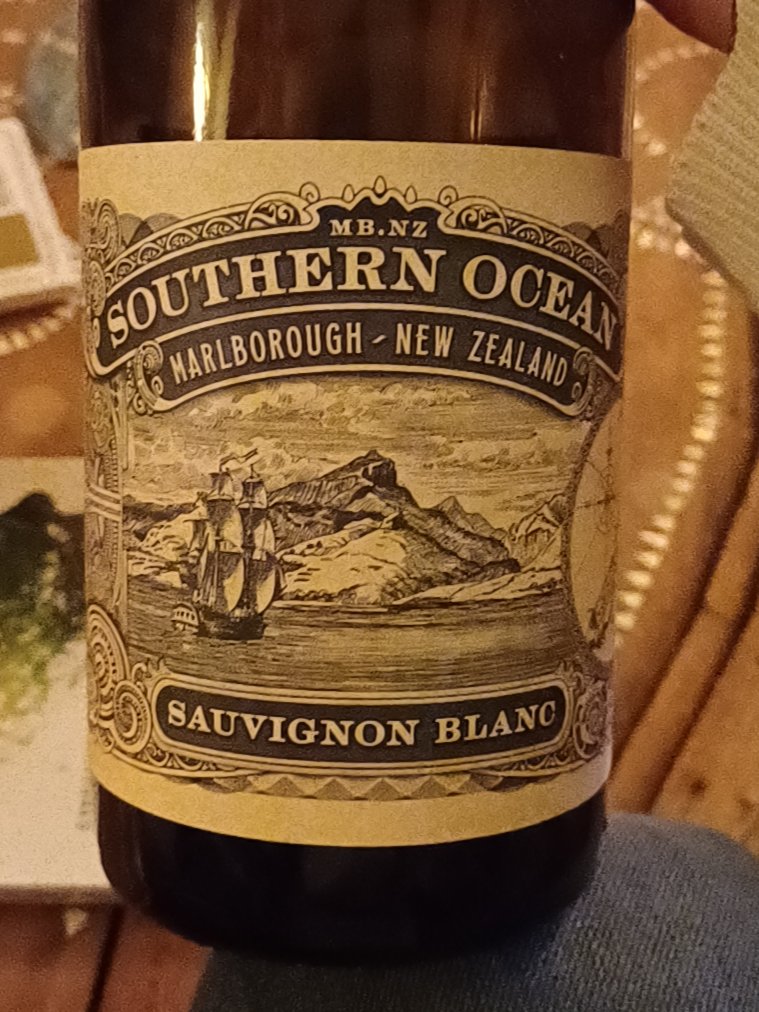 Étiquette de Southern Ocean Sauvignon Blanc Nouvelle-Zélande, Félix Solís Avantis