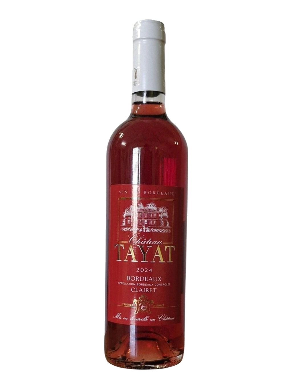 Étiquette de Clairet, Château Tayat