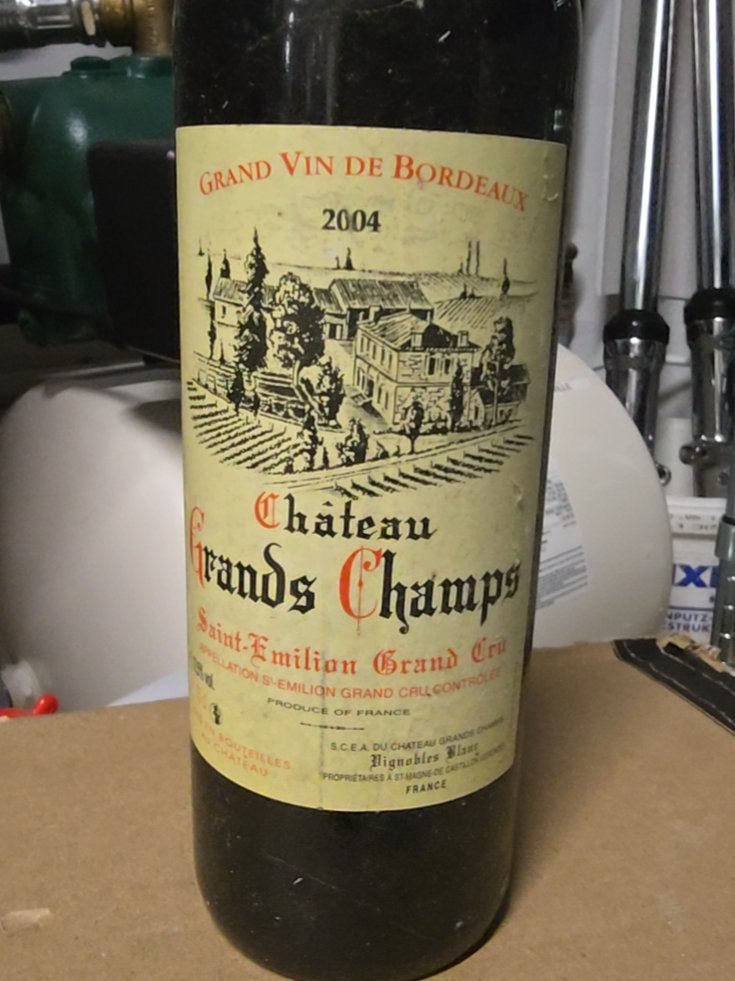 Étiquette de Château Grands Champs, Château Grands Champs