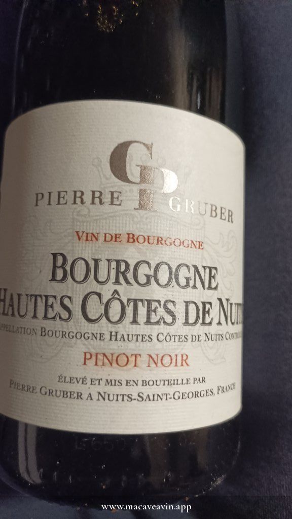 Étiquette de Bourgogne Hautes-Côtes de Nuits, Maison Aegerter