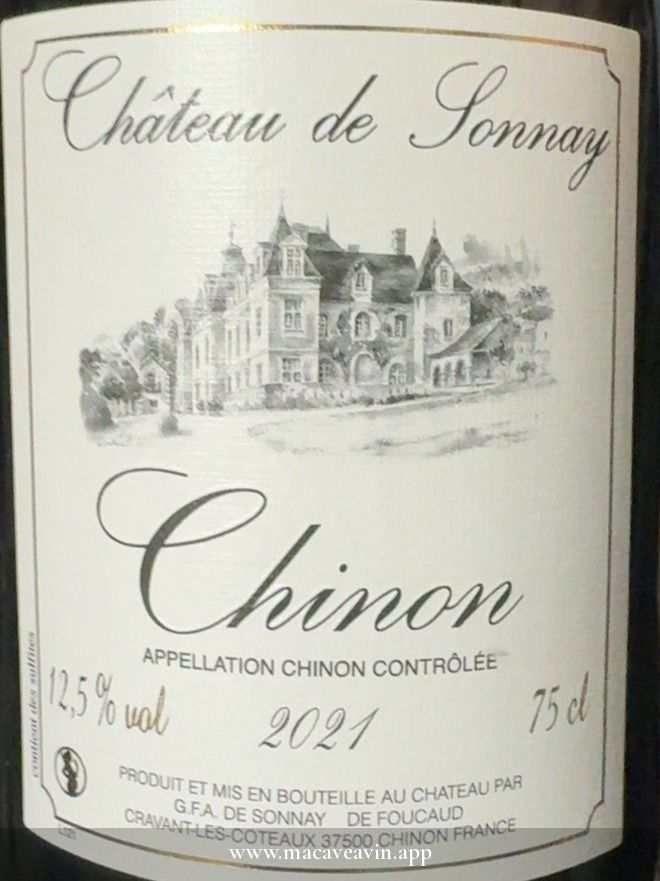 Étiquette de Château de Sonnay, Château de Sonnay