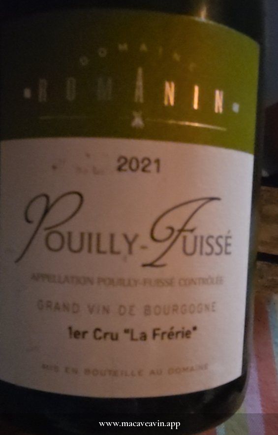 Étiquette de Pouilly-Fuissé 1er Cru La Frérie, Domaine de la Garenne