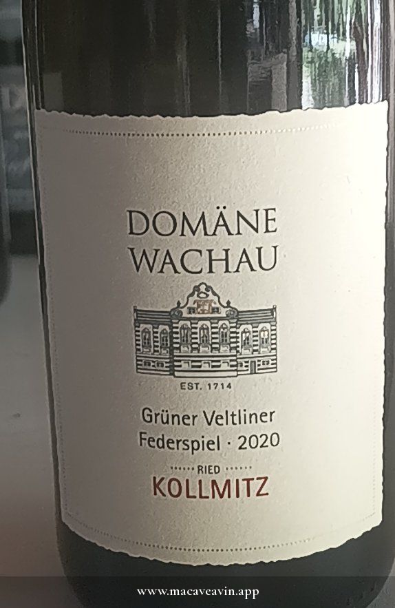 Étiquette de Grüner Veltliner Federspiel Ried Kollmitz, Domäne Wachau