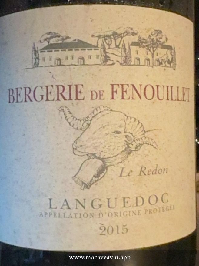 Étiquette de Le Redon, La Bergerie de Fenouillet