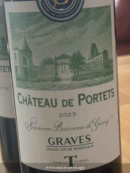 Étiquette de Château de Portets, Château de Portets