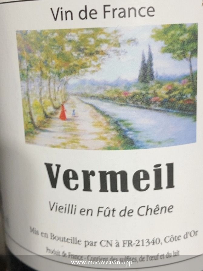 Étiquette de Verméil Demi-Sec, Domaine Carneros