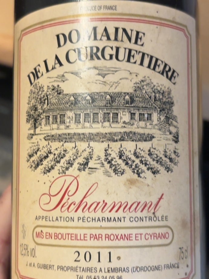 Étiquette de Pécharmant, Domaine de la Curguetière