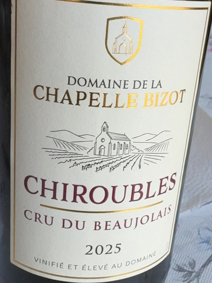 Étiquette de Chiroubles, Domaine de la Chapelle Bizot