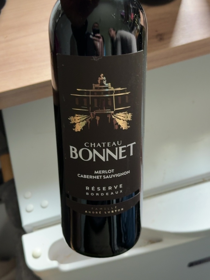 Étiquette de Château Bonnet Réserve Rouge, Château Bonnet