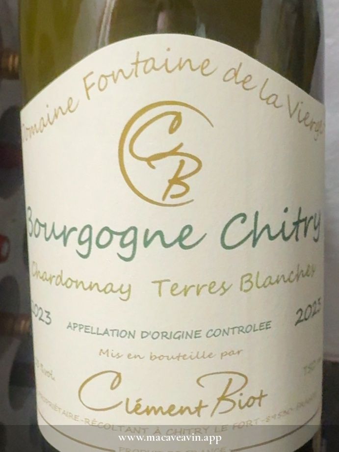 Étiquette de Terres Blanches, Clément Biot