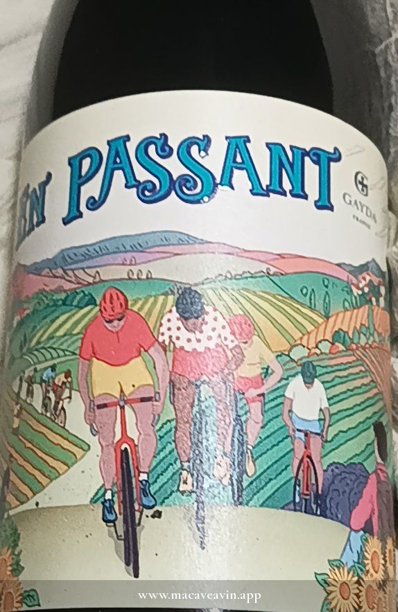 Étiquette de En Passant Rouge, Domaine Gayda