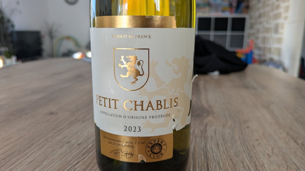 Étiquette de Petit Chablis, SCEA Chevallier