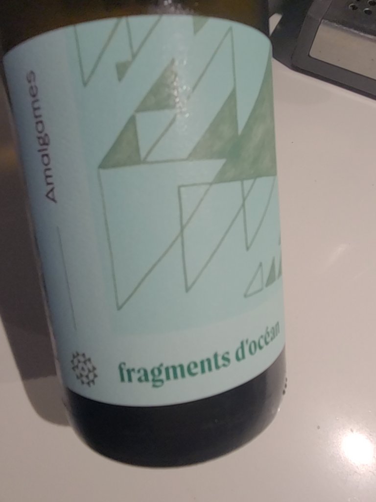 Étiquette de Fragments d’océan, Domaine Amalgames