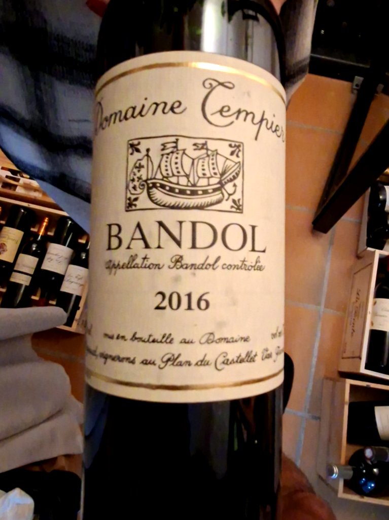 Étiquette de Bandol, Domaine Tempier