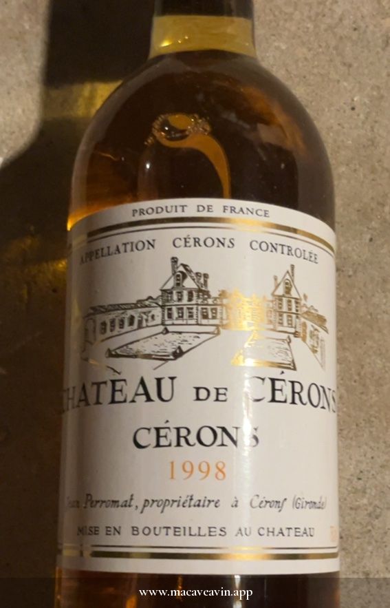 Étiquette de Château de Cérons, Château de Cérons