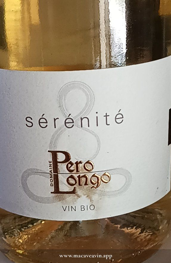 Étiquette de Sérénité, Domaine Pero Longo