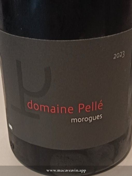 Étiquette de Morogues rouge, Domaine Pellé
