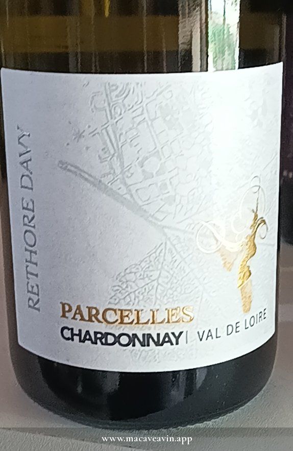 Étiquette de Parcelles Chardonnay, Vignoble Réthoré Davy