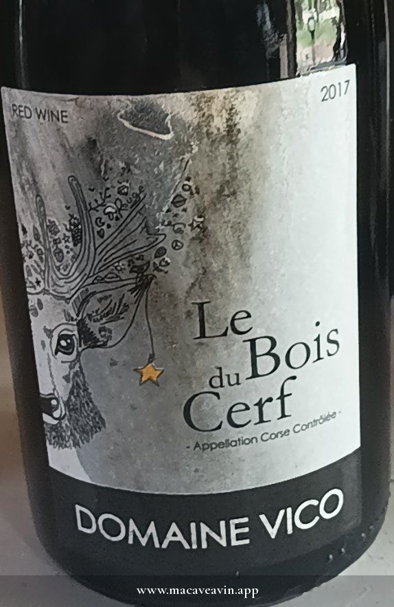 Étiquette de Le Bois du Cerf, Domaine Vico