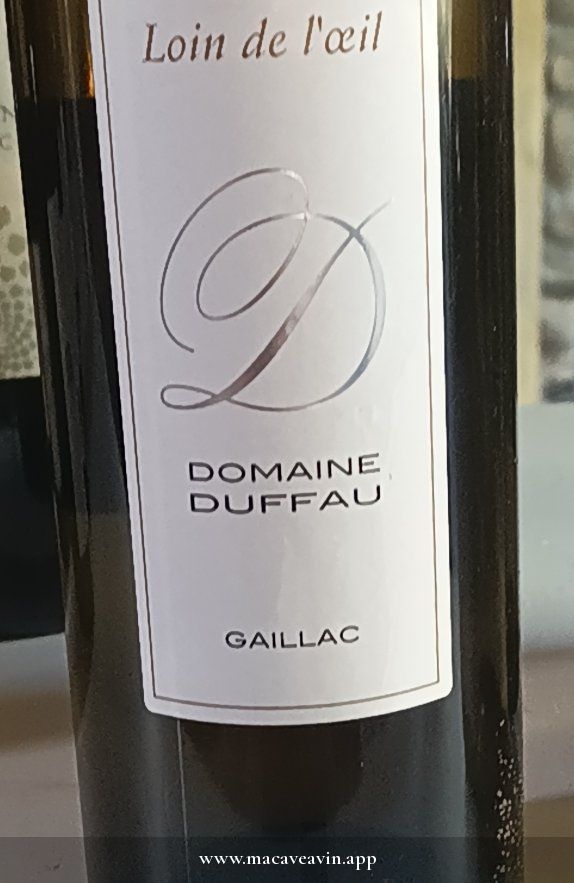 Étiquette de Loin de l'œil, Domaine Duffau