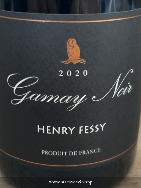 Étiquette de Gamay Noir, Henry Fessy
