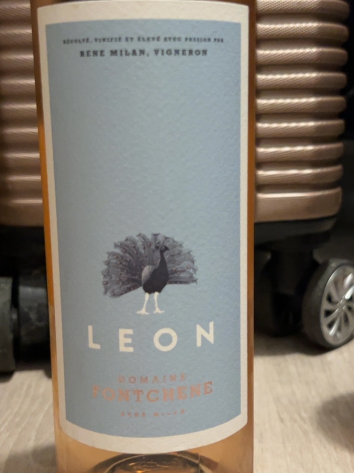 Étiquette de Léon rosé, Domaine Fontchêne