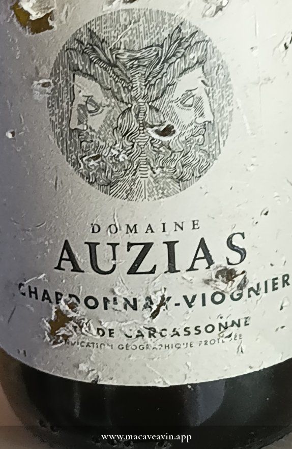 Étiquette de Chardonnay-Viognier, Château Auzias