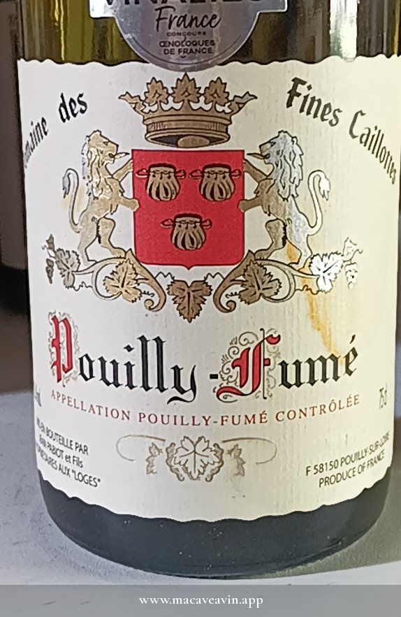 Étiquette de Domaine des Fines Caillottes, Jean Pabiot et Fils