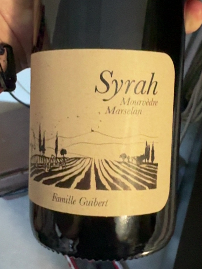Étiquette de Syrah, Atelier Guibert