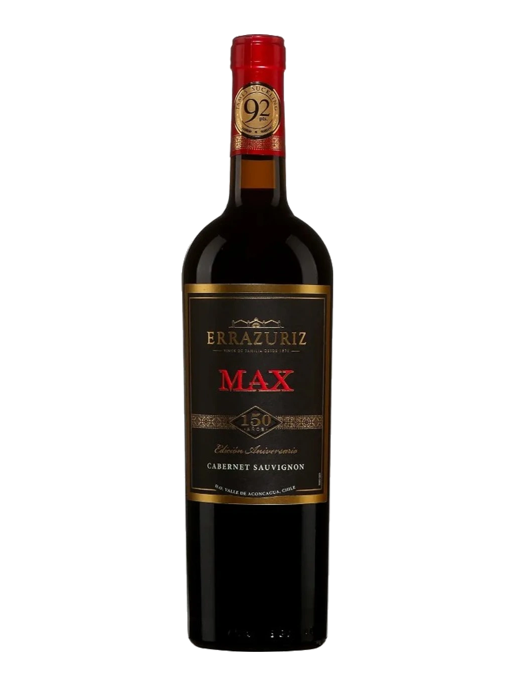 Étiquette de Max Edición Aniversario 150 Años Cabernet Sauvignon, Errazuriz